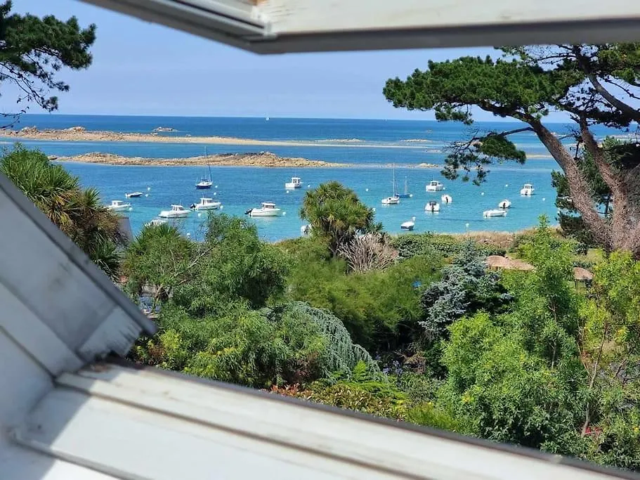 Maison Vue Mer A 100 M De L'Eau Trelevern Holiday home